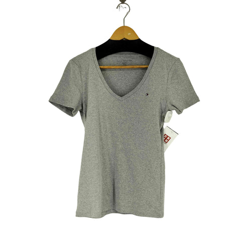 トミーヒルフィガー TOMMY HILFIGER ロゴ刺繍 S/S Tシャツ レディース import:S