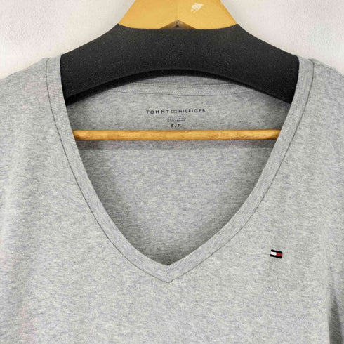 トミーヒルフィガー TOMMY HILFIGER ロゴ刺繍 S/S Tシャツ レディース import:S