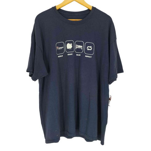 ヘインズ Hanes BUILD FEAST SLEEP REPEAT メンズ XL