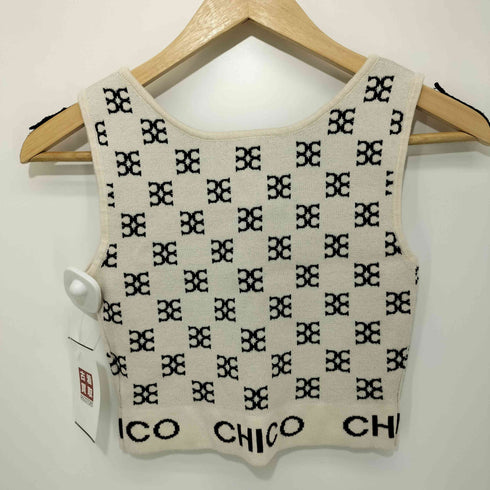 チコ Chico 総柄裾ロゴクロップドタンクトップ レディース FREE