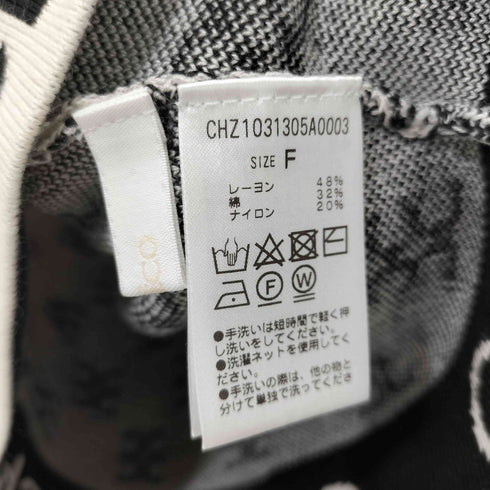 チコ Chico 総柄裾ロゴクロップドタンクトップ レディース FREE