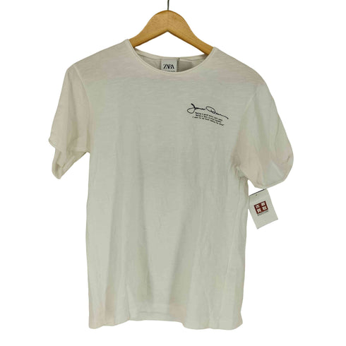 ザラ ZARA アクターコラボ プリントTシャツ メンズ S
