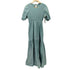 ザラ ZARA パフスリーブシャーリングワンピース レディース import:M