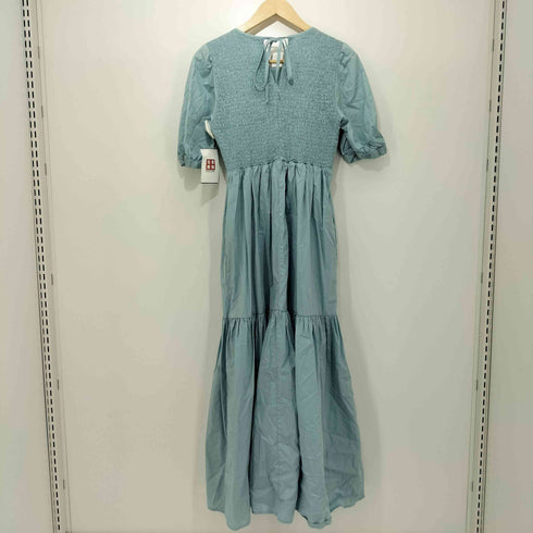ザラ ZARA パフスリーブシャーリングワンピース レディース import:M