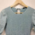 ザラ ZARA パフスリーブシャーリングワンピース レディース import:M