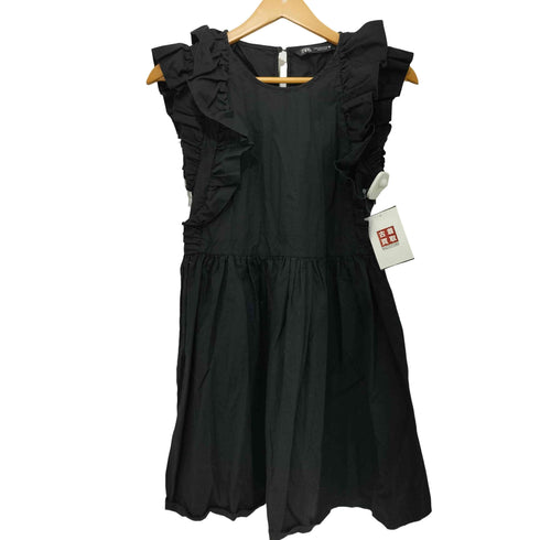 ザラ ZARA フリル ノースリーブワンピース レディース import:S