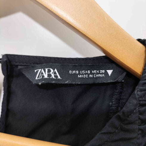 ザラ ZARA フリル ノースリーブワンピース レディース import:S