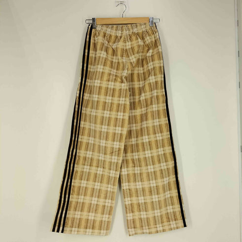 アディダスオリジナルス adidas Originals CORDUROY TARTAN WIDE LEG PANTS コーデュロイ タータン ワイドレッグパンツ レディース JPN:S