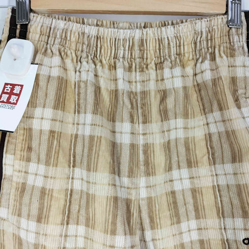 アディダスオリジナルス adidas Originals CORDUROY TARTAN WIDE LEG PANTS コーデュロイ タータン ワイドレッグパンツ レディース JPN:S