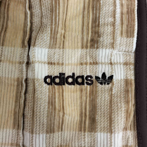 アディダスオリジナルス adidas Originals CORDUROY TARTAN WIDE LEG PANTS コーデュロイ タータン ワイドレッグパンツ レディース JPN:S