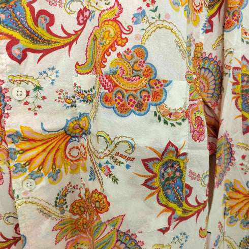 ガネーシュ GANESH ペイズリー柄 レギュラーカラーシャツ メンズ JPN:M
