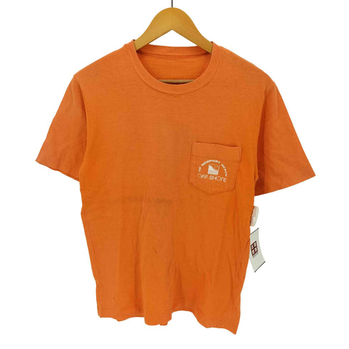 袖/裾シングル ポケット クルーネックTシャツ メンズ