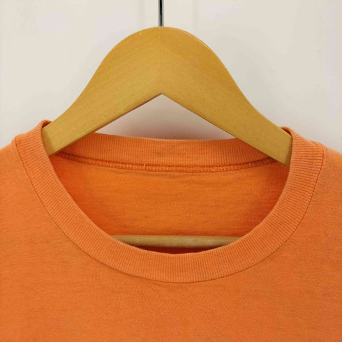 袖/裾シングル ポケット クルーネックTシャツ メンズ
