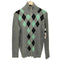 キャサリンハムネットロンドン KATHARINE HAMNETT LONDON アーガイル ダブルジップ ドライバーズニット メンズ import:M