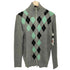 キャサリンハムネットロンドン KATHARINE HAMNETT LONDON アーガイル ダブルジップ ドライバーズニット メンズ import:M