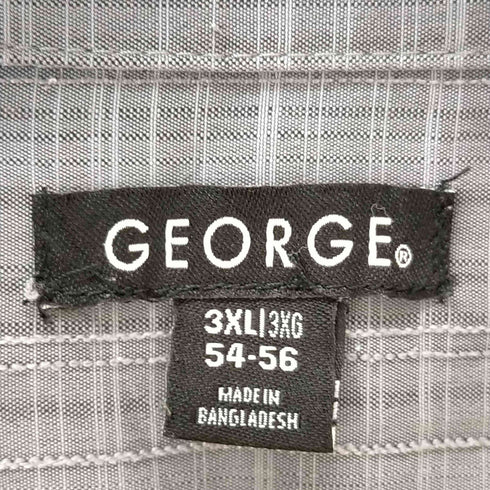 ジョージ GEORGE オーバーサイズ チェックシャツ メンズ 3XL
