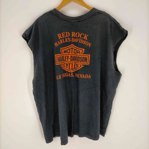 ハーレーダビッドソン HARLEY-DAVIDSON SPRIT OFTHE ROADプリント ノースリーブカットソー メンズ 2XL