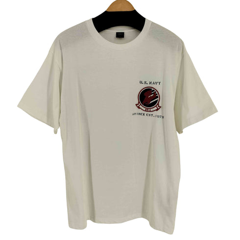 アヴィレックス AVIREX TOP GUN SHEETING PATCH T-SHIRT メンズ import:L