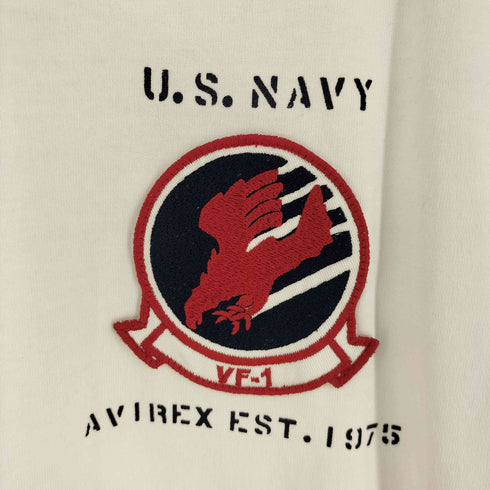 アヴィレックス AVIREX TOP GUN SHEETING PATCH T-SHIRT メンズ import:L