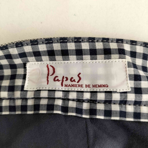 パパス papas リネン 2タックスラックス メンズ JPN:M