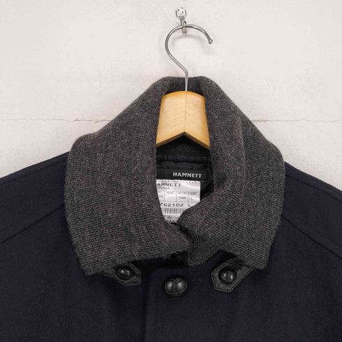 キャサリンハムネットロンドン KATHARINE HAMNETT LONDON BLOUSON 襟切替 ウールコート メンズ import:L