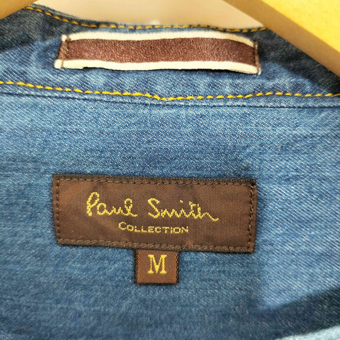 ポールスミスコレクション Paul Smith COLLECTION ステッチシャンブレースタンドカラーシャツ メンズ import:M