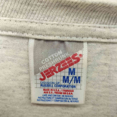 ジャージーズ JERZEES USA製 プリント クルーネックTシャツ メンズ import:M