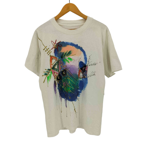 裾/袖シングル アートTシャツ メンズ