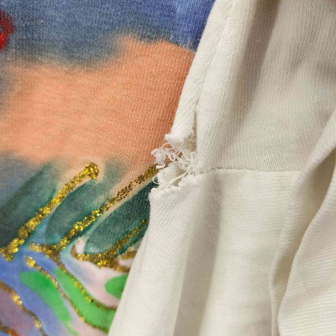 裾/袖シングル アートTシャツ メンズ