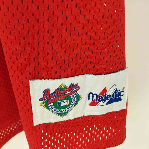 マジェスティック MAJESTIC 90S USA製 背面ナンバリング刺繍 ゲームシャツ メンズ import:XL