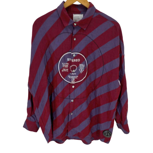 シャリーフ SHAREEF BIAS STRIPE BIG SHIRTS メンズ 1