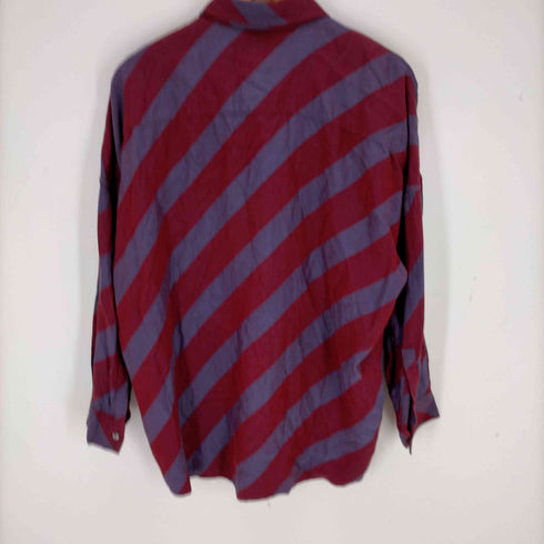 シャリーフ SHAREEF BIAS STRIPE BIG SHIRTS メンズ 1