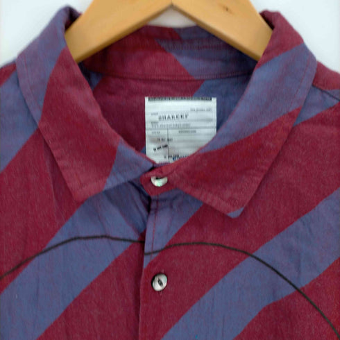シャリーフ SHAREEF BIAS STRIPE BIG SHIRTS メンズ 1