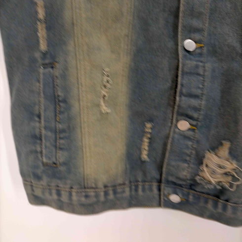 USED加工 ダメージデニムジャケット メンズ