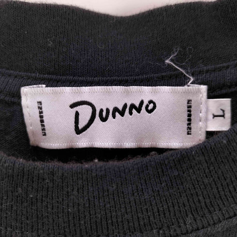 ドノウ DUNNO バックプリント クルーネックTシャツ メンズ JPN:L