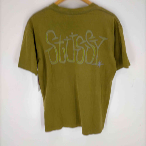 ステューシー Stussy USA製 黒タグ old シングルステッチ プリントTシャツ メンズ JPN:M