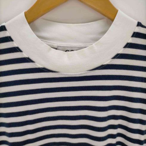 コス COS ハイネックボーダーTシャツ レディース import:M
