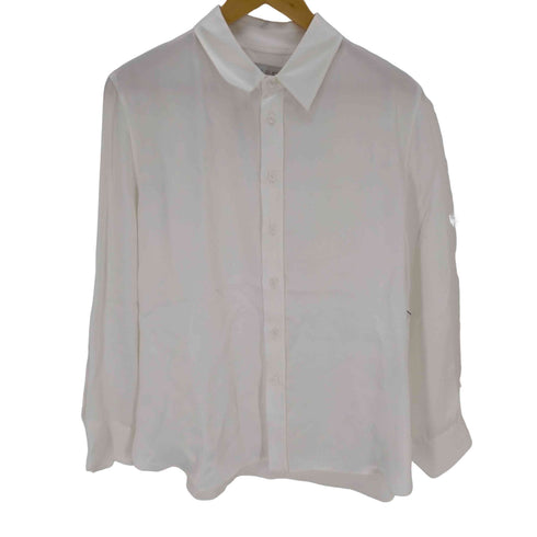 ザラ ZARA サテンレギュラーカラーシャツ レディース import:L