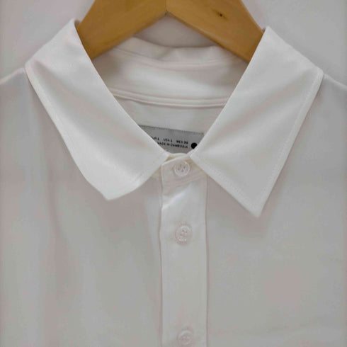 ザラ ZARA サテンレギュラーカラーシャツ レディース import:L