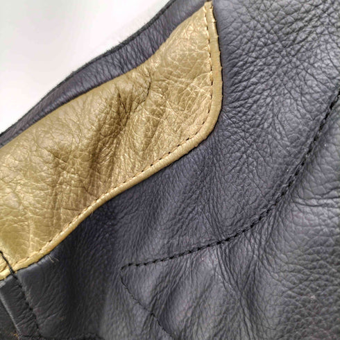 BERiK-70 レザー切替 レーシング ジャケット メンズ import:L