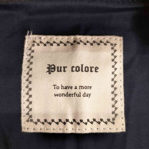 BUR COLORE プリーツ切替コート レディース JPN:M