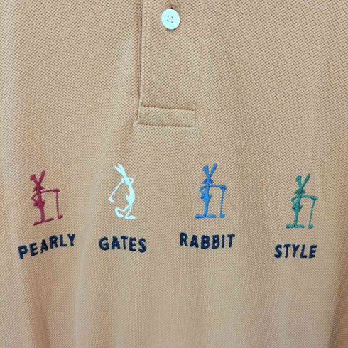 パーリーゲイツ PEARLY GATES 刺繍 S/Sポロシャツ メンズ JPN:L