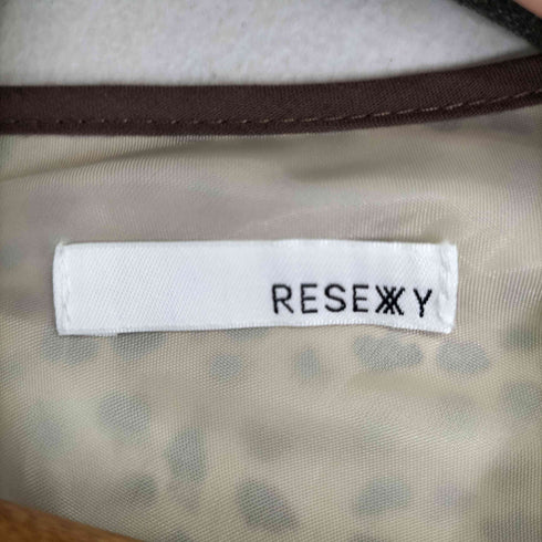 リゼクシー RESEXXY レオパード柄パイピングマーメイドワンピース レディース FREE