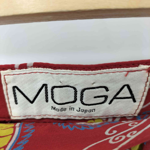 モガ MOGA シルク100% 総柄 スラックスパンツ レディース