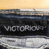 VICTORIOUS クラッシュ バイカー デニム パンツ メンズ W34 L32