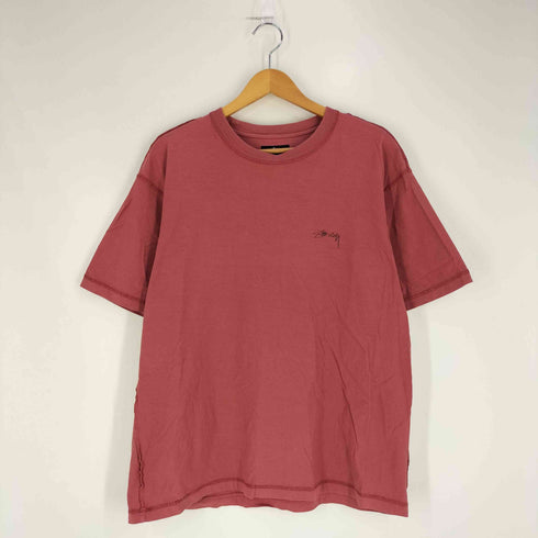 ステューシー Stussy ロゴプリント ダブルフェイス クルーネックTシャツ メンズ