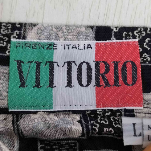 VITTORIO USA製 総柄 ポケット付き シャツ メンズ import:L