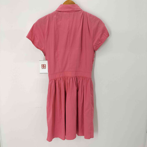 エリザベッタフランキ ELISABETTA FRANCHI レースデザイン S/S ギャザーシャツワンピース レディース FR:42