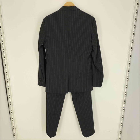 パーソンズフォーメン person's for men ピンストライプ ウール ポリ 2B テーラード ジャケット ノータック ピンストライプ スラックス スーツ セットアップ メンズ YA8