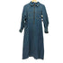 ザラ ZARA デニムジッパーデニム長袖ワンピース レディース import:S